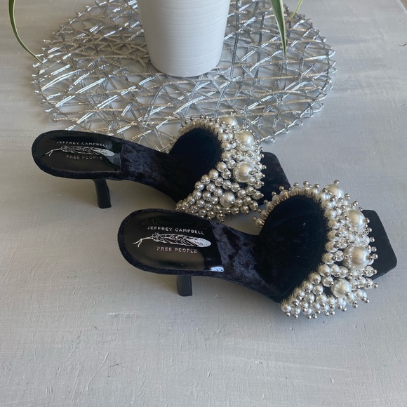 New Free People Jeffrey Campbell Portia Pearl Heels.     Size Us 6 - Picture 5 of 12
